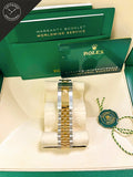 Datejust cinturino Jubilee in Acciaio e oro giallo Quadrante Nero 41 mm