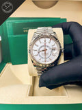 Sky dweller quandrante Bianco e cinturino Jubilee 42 mm