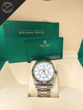 Sky dweller quadrante Bianco e cinturino Oyster 42 mm