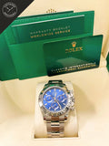 Daytona in Acciaio con quadrante  Blu 40mm
