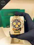 Daytona in Oro Giallo con Quadrante Nero 40mm