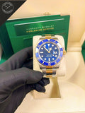 Submariner in  Acciao e Oro con quadrante blu 41mm