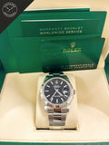 DateJust quadrante Nero e cinturino Oyster 41 mm