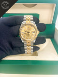 Sky dweller Acciaio e oro Quadrante Oro 42 mm