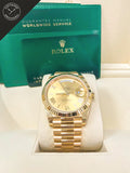 Daydate Oro Giallo quadrante oro giallo con numeri romani 40 mm