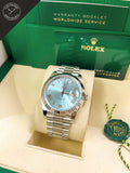 Daydate quadrante Celeste 40 mm