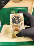 Daytona 40mm Acciaio/oro Quad. Nero