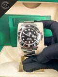 Submariner ghiera ceramica nera con quadrante Nero 41mm
