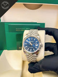 Datejust quadrante Blu e cinturino Jubilee 41 mm