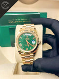 Daydate Oro Giallo Quadrante Verde 40 mm