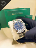 Daytona in Acciaio con quadrante  Blu 40mm