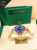 Submariner in Oro giallo quadrante blu 41 mm