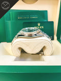 DateJust quadrante Verde e cinturino Jubilee 41 mm