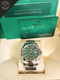 Datejust quadrante Verde e cinturino Oyster 41 mm