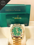 Daydate Oro Giallo Quadrante Verde 40 mm