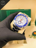 Yatch master 44 mm Acciaio ghiera blu ceramica