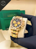 Daytona in Oro Giallo con Quadrante Nero 40mm
