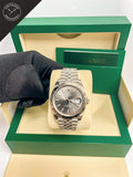 DateJust quadrante Grigio e cinturino Jubilee 41 mm