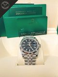 DateJust quadrante Nero e cinturino Jubilee 41 mm