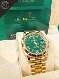 Daydate Oro Giallo Quadrante Verde 40 mm