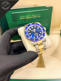 Submariner in  Acciao e Oro con quadrante blu 41mm