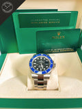 Submariner ghiera ceramica blu quandrante nero 41mm