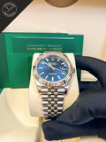 Datejust quadrante Blu e cinturino Jubilee 41 mm