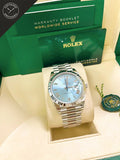 Daydate quadrante Celeste 40 mm