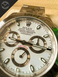 Daytona in Acciaio con quadrante Bianco 41 mm