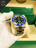 Submariner ghiera ceramica blu quandrante nero 41mm
