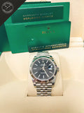 DateJust quadrante Nero e cinturino Jubilee 41 mm