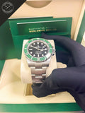 Submariner ghiera ceramica verde e quadrante nero 41mm