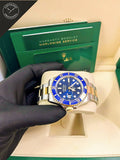 Submariner in  Acciao e Oro con quadrante blu 41mm