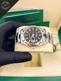 Datejust quadrante Nero e cinturino Oyster con Ghiera Liscia 41 mm