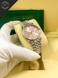 DateJust quadrante Rosa e numeri romani con cinturino Jubilee 36 mm