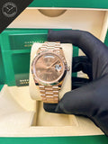 Daydate Oro Rosè quadrante chocoloate 40 mm