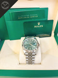 DateJust quadrante Verde e cinturino Jubilee 41 mm