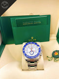 Yatch master 44 mm Acciaio ghiera blu ceramica