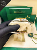 Datejust cinturino Jubilee in Acciaio e oro giallo Quadrante Nero 41 mm
