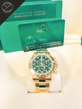 Daytona Oro Giallo Quadrante Verde  40 mm