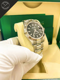 DateJust quadrante Nero e cinturino Oyster 41 mm