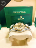 Daytona in Acciaio e oro giallo con Quadrante in Oro 40mm