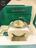 DateJust cinturino Jubilee in Acciaio e oro giallo con Quadrante oro e diamanti 41 mm