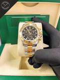 Daytona 40mm Acciaio/oro Quad. Nero