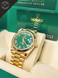Daydate Oro Giallo Quadrante Verde 40 mm