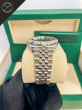 DateJust quadrante Grigio e cinturino Jubilee 41 mm