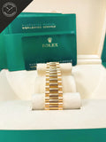 Daydate Oro Giallo quadrante oro giallo con numeri romani 40 mm