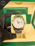 Datejust 41mm quadrante Bianco e cinturino Oyster