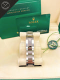 Datejust quadrante Nero e cinturino Oyster con Ghiera Liscia 41 mm