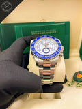 Yatch master 44 mm Acciaio ghiera blu ceramica
